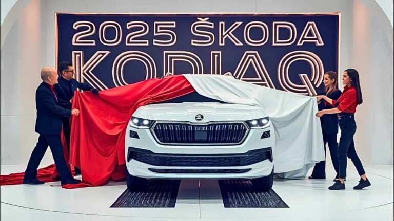 Skoda Kodiaq 2025, Skoda Kodiaq hybrid 38 KM/L, 2025 Skoda SUV launch, Skoda Kodiaq review, Kodiaq next gen features, Skoda LED matrix headlights, Skoda connected tech, Kodiaq premium cabin, Skoda Kodiaq safety features, Skoda Kodiaq 7-seater, 2025 Skoda turbo hybrid SUV, Skoda Kodiaq specs, Kodiaq 2025 mileage