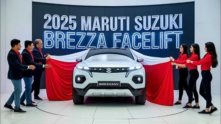 Maruti Suzuki Brezza 2025, Brezza Facelift Price India, Maruti Brezza 2025 Launched, Brezza 43 KM/L Mileage, Maruti Brezza LED Projector Headlamps, Brezza Panoramic Sunroof, Maruti Brezza Smart Infotainment, Brezza 6 Airbags, Maruti Brezza ADAS, Brezza Review 2025, Brezza Compact SUV, Maruti Brezza Variants