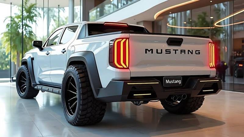 2026 Ford Mustang Pickup, Mustang Pickup 2026 review, Ford 760HP pickup, Muscle truck India, 4×4 trail mode Mustang, Turbocharged Ford Pickup, Mustang pickup specs, Digital cockpit Ford, LED Matrix headlamps pickup, Performance pickup 2026